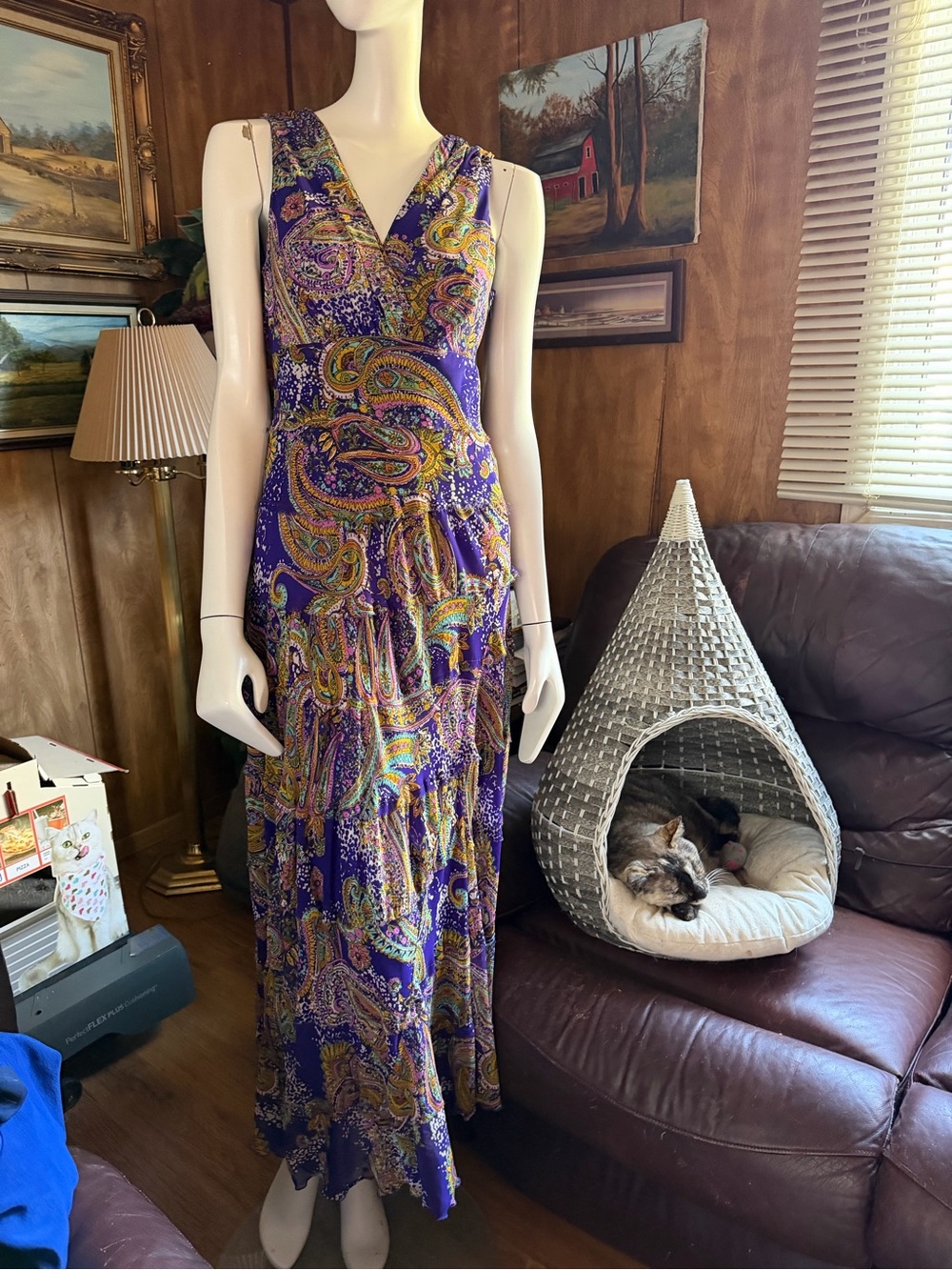 Jones New York Paisley Flowy Dress